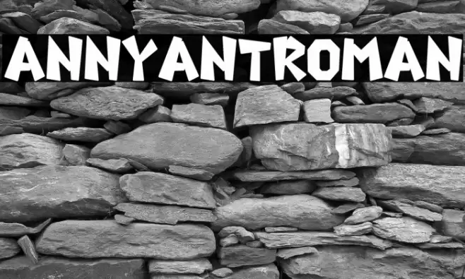 AnnyantRoman Font examples