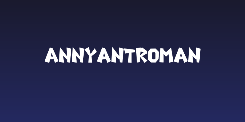 AnnyantRoman Social Header