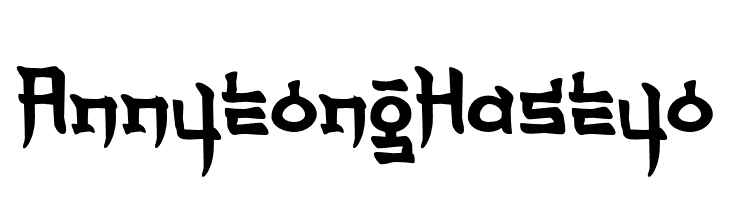 Annyeong Haseyo  font caratteri gratis