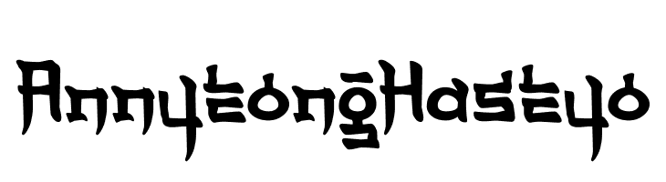 Annyeong Haseyo  Frei Schriftart Herunterladen