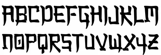 Annyeong Haseyo Font UPPERCASE