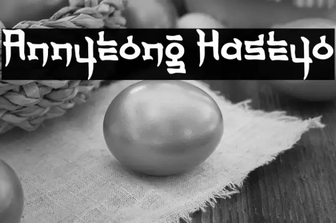Annyeong Haseyo Font examples