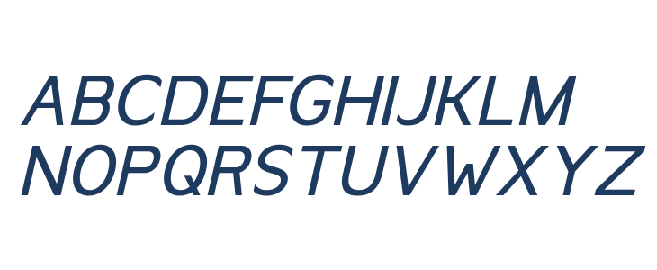 Anoda Medium Italic Trial Uppercase