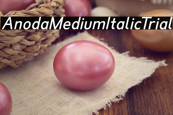 Anoda Medium Italic Trial Example 2