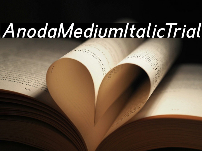 Anoda Medium Italic Trial Example 3