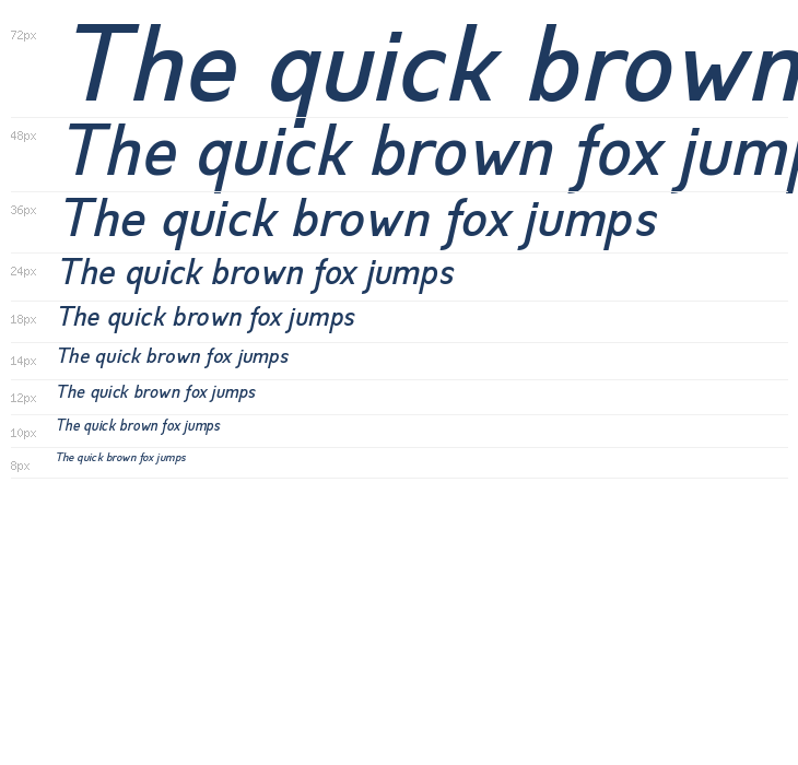 Anoda Medium Italic Trial Waterfall