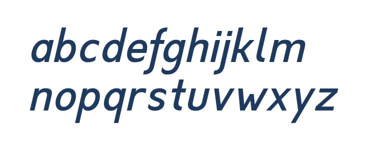 Anoda Medium Italic Trial Lowercase