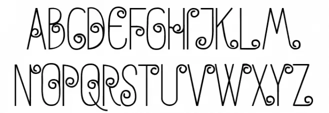 Anohana Typeface Font Litere mari
