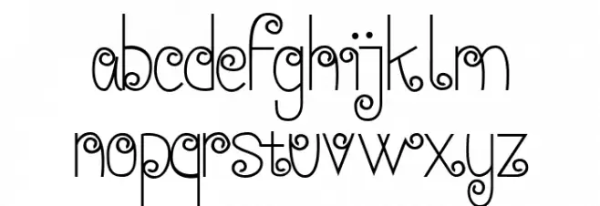 Anohana Typeface Шрифта строчной