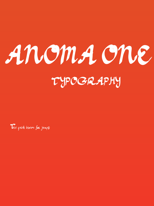 Anoma One Poster