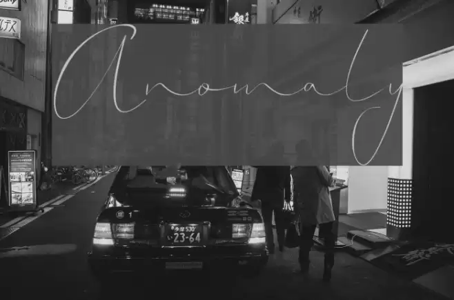 Anomaly Font examples