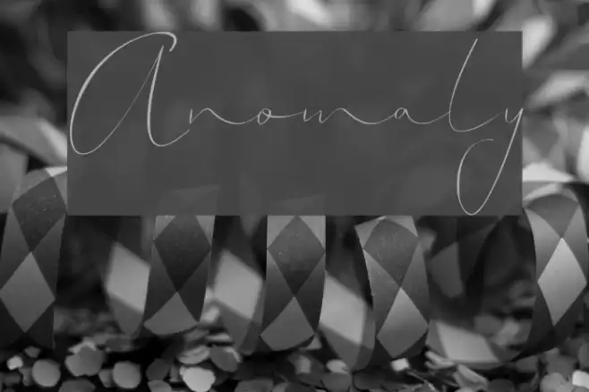 Anomaly Font examples