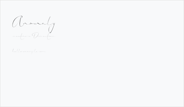 Anomaly Business Card