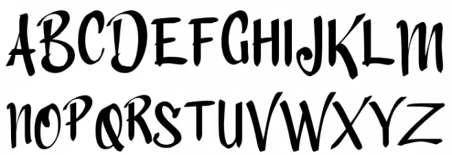Anoman Obong Font UPPERCASE