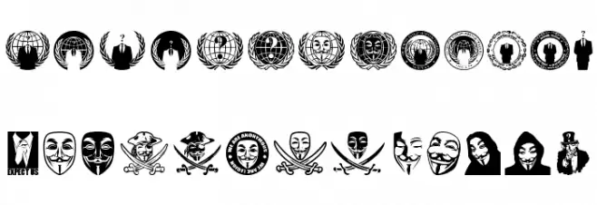 Anonbats Fonte MAIÚSCULAS