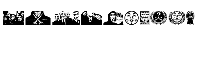 Anonbats Font LOWERCASE