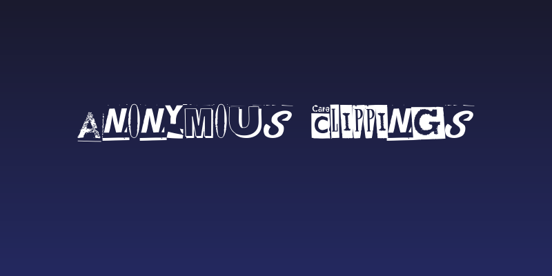 Anonymous Clippings Social Header