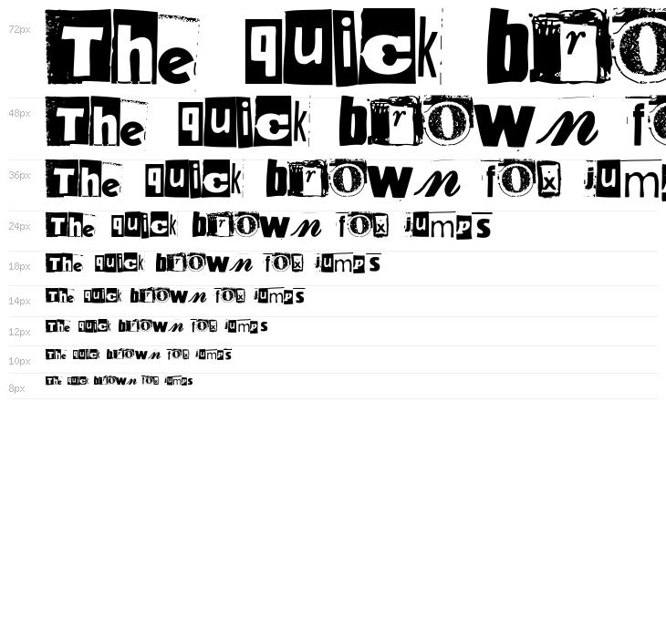 Anonymous Clippings Waterfall