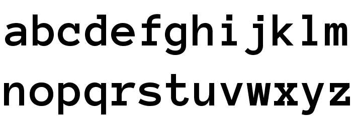 Anonymous Pro Bold フォント 小文字