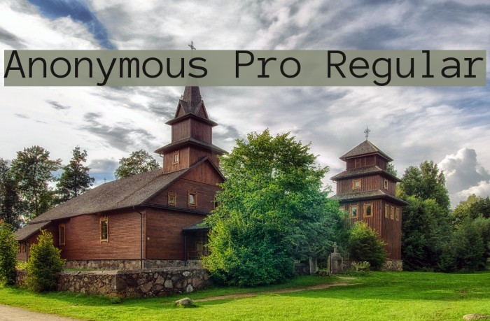 Anonymous Pro Regular Font examples