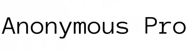 Anonymous Pro  免费字体下载