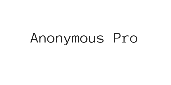 Anonymous Pro Logo