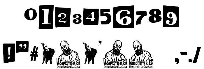 Anonymous Punk Font OTHER CHARS