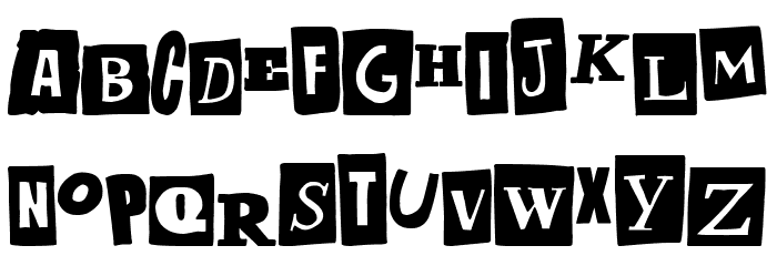 Anonymous Punk Font UPPERCASE