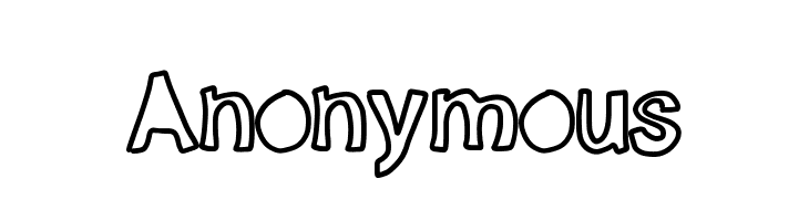 Anonymous  Fuentes Gratis Descargar