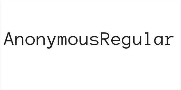 AnonymousRegular Logo