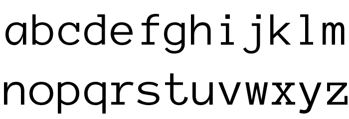 AnonymousRegular Font LOWERCASE