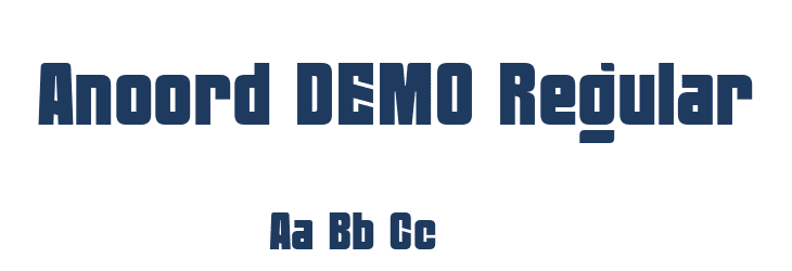 Anoord DEMO Regular Font Preview