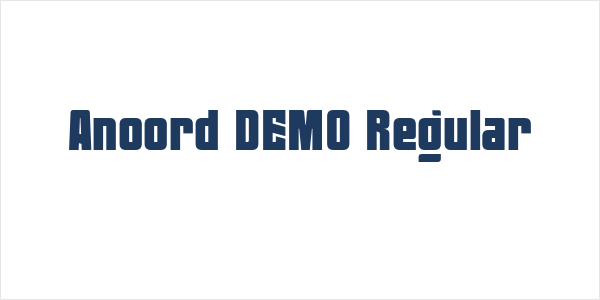 Anoord DEMO Regular Logo