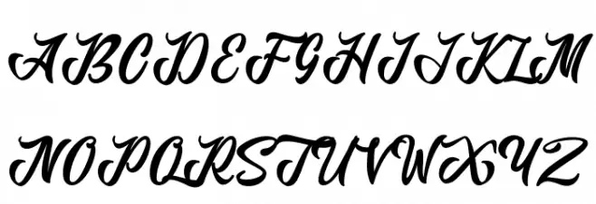Anordighos Font UPPERCASE