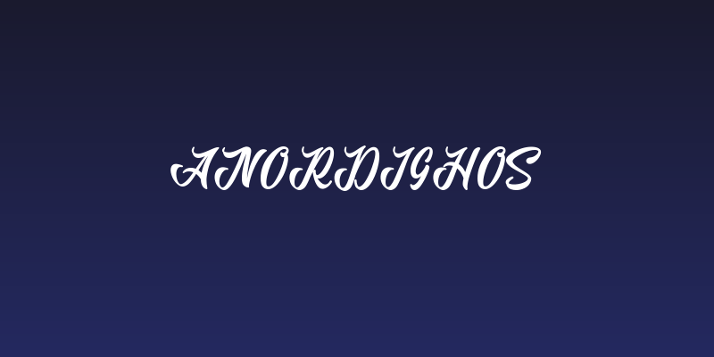 Anordighos Social Header