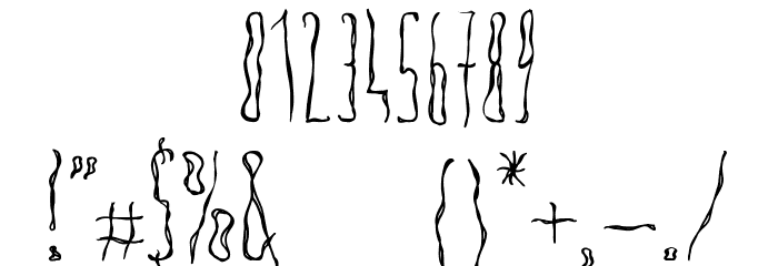 Anoressic Font OTHER CHARS