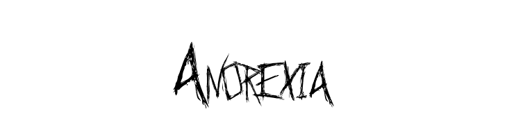 Anorexia  font caratteri gratis