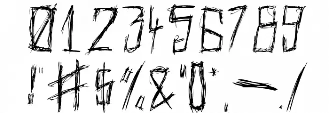 Anorexia Font OTHER CHARS