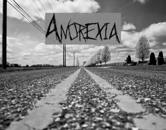 Anorexia Font examples