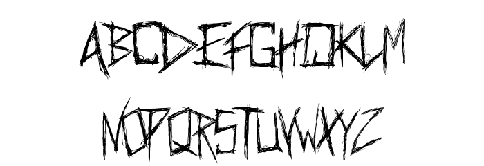 Anorexia Font LOWERCASE