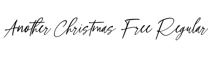 Another Christmas Free Regular  Frei Schriftart Herunterladen