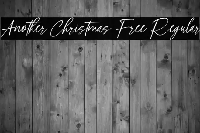 Another Christmas Free Regular Schriftart examples