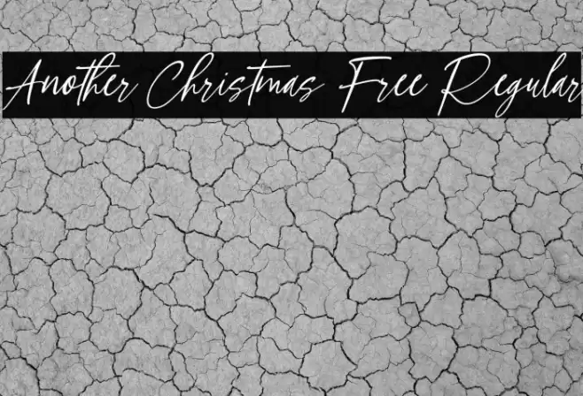 Another Christmas Free Regular Schriftart examples