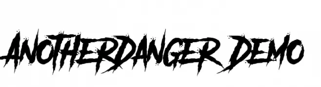 Another Danger - Demo  フリーフォントのダウンロード