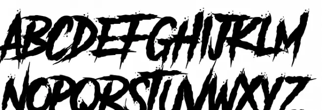 Another Danger - Demo Schriftart Kleinbuchstaben