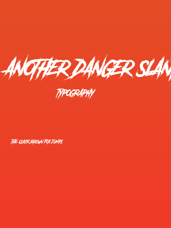 Another Danger Slanted - Demo Poster