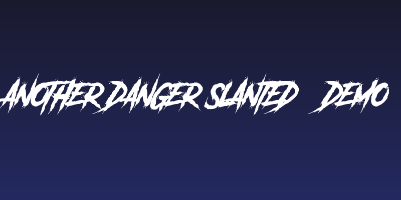 Another Danger Slanted - Demo Social Header