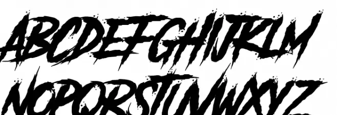 Another Danger Slanted - Demo Font Litere mici