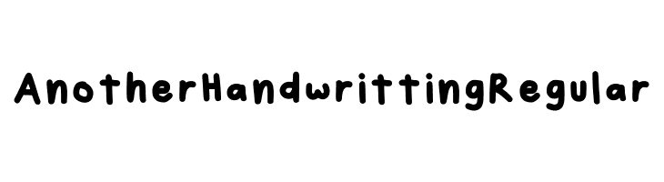 Another Handwritting Regular  免费字体下载