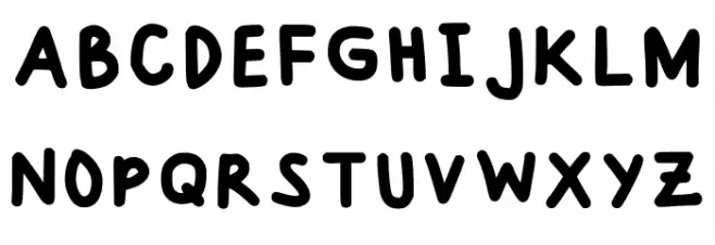Another Handwritting Regular Fonte MAIÚSCULAS